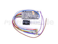 ZIMO Elektronik MX645R - Zimo MX645R Sound-Decoder - 30 x 15 x 4 mm - Audio 3 W (4 Ohm) - 8-polig mit Kabelbaum